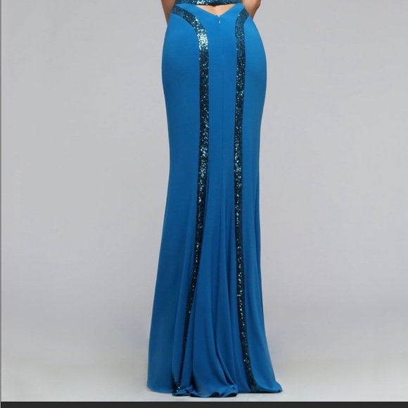 Faviana Style 7767 Two Piece Gown - Picture 4 of 4